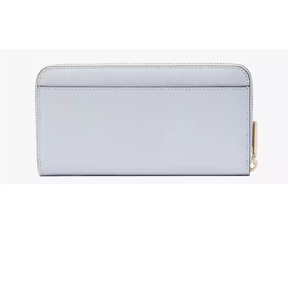 ♠️🐰NWT Kate Spade Boozy Bunny Blue Zippy Saffiano Leather Wallet - Picture 3 of 5